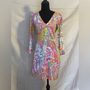 Lilly Pulitzer Multicolor Floral Long Sleeve Dress